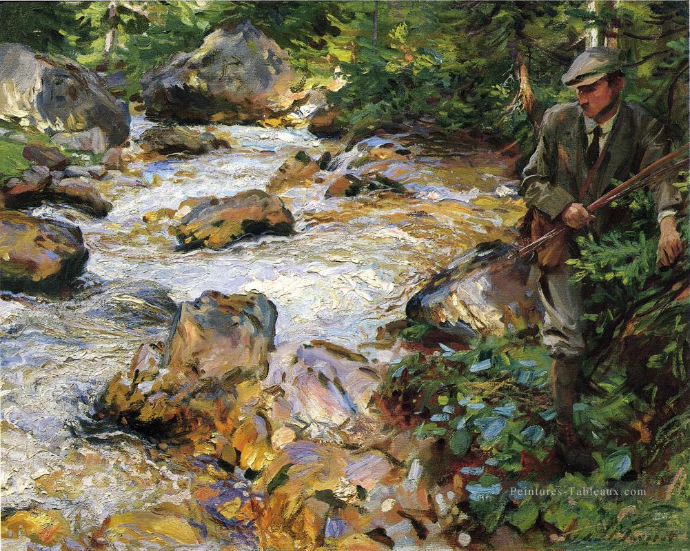Truite Stream dans le Tyrol John Singer Sargent Peintures à l'huile
